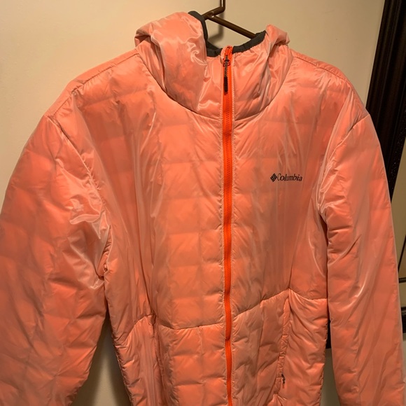 Columbia Omni-heat insulated hood Jacket salmon/orange - Picture 1 of 4